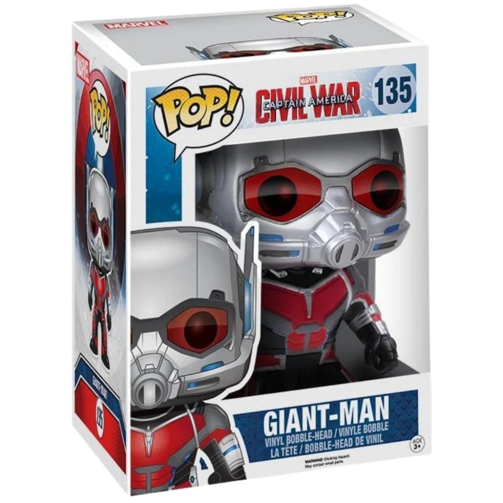 MARVEL Civil War Giant Ant-Man FUNKO POP #135 (Vaulted)